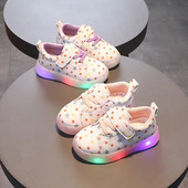 Dječja cipela Star sportska cipela Mekani potplat Trepereće svjetlo Cipela za dječake Svestrana protiv klizanja Trend cipela za malu djevojčicu Dječja cipela Tênis