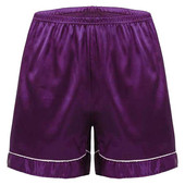 Donji dio muške pidžame za spavanje Muške kućanske hlače Svilenkaste satenske pidžame Kratke kratke hlače s elastičnim pojasom Kućna spavaćica Salonske odjeće