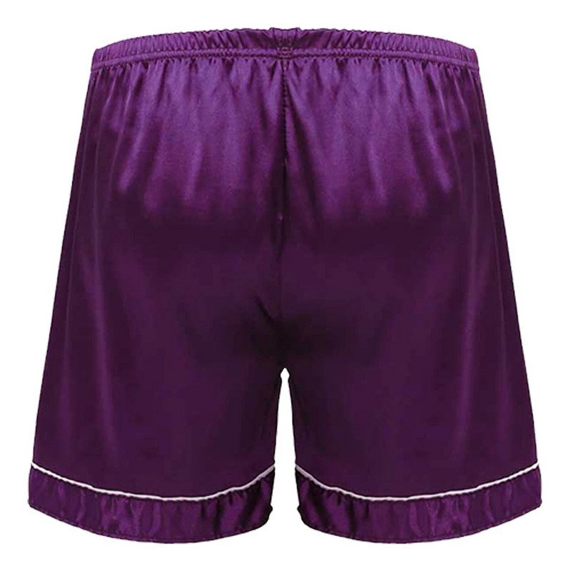 Donji dio muške pidžame za spavanje Muške kućanske hlače Svilenkaste satenske pidžame Kratke kratke hlače s elastičnim pojasom Kućna spavaćica Salonske odjeće