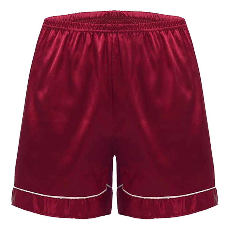 Donji dio muške pidžame za spavanje Muške kućanske hlače Svilenkaste satenske pidžame Kratke kratke hlače s elastičnim pojasom Kućna spavaćica Salonske odjeće