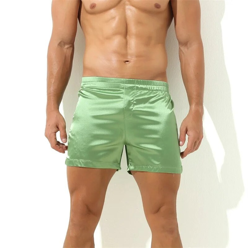 Meeste alusmantel ühevärviline hommikumantel keskmise vöökohaga õhuke seksikas lihtne lahtine jääs siidine hommikumantel Suures suuruses pidžaamad meeste allääred