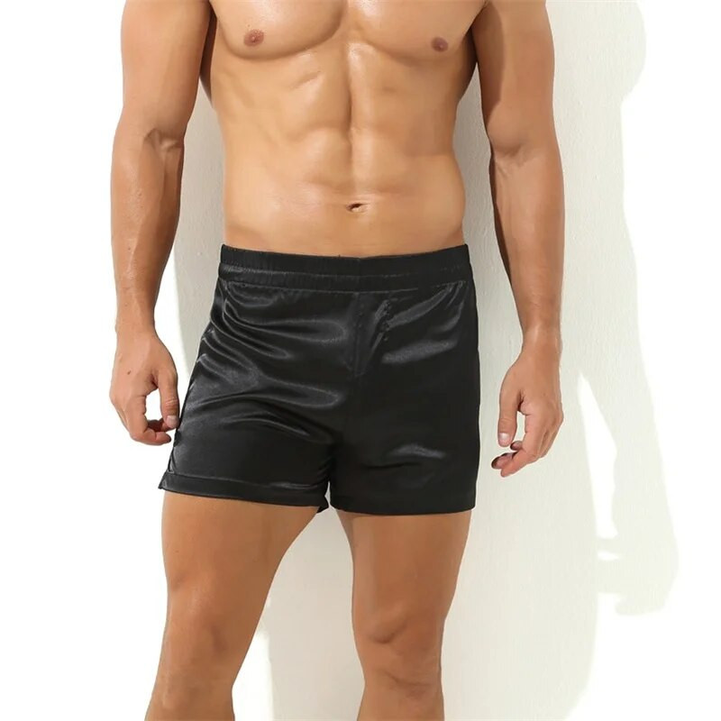 Meeste alusmantel ühevärviline hommikumantel keskmise vöökohaga õhuke seksikas lihtne lahtine jääs siidine hommikumantel Suures suuruses pidžaamad meeste allääred