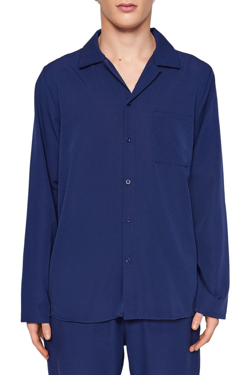 Set de pijama obișnuit pentru bărbați, drepte, cu mânecă lungă, Trendyol