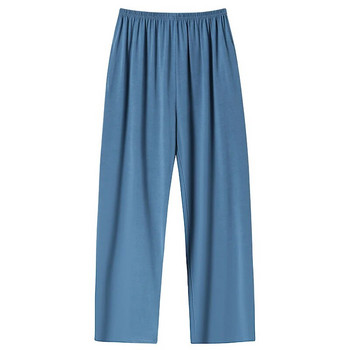 Пролетни и есенни плътни домашни панталони Мъжки модални дълги долнища за сън за мъже Ежедневни пижами с еластична талия Панталони Big Yards M-4XL