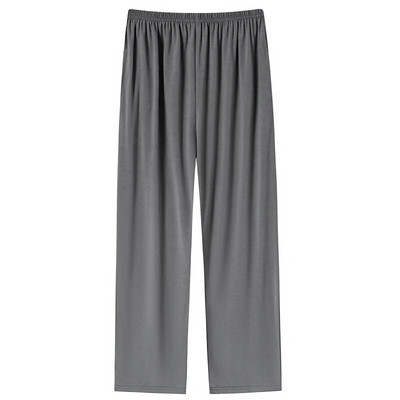 Pavasara un rudens stingras mājas bikses vīriešiem modālas, garas guļvietas, vīriešiem ikdienas elastīgas vidukļa pidžamas bikses, lielas M-4XL