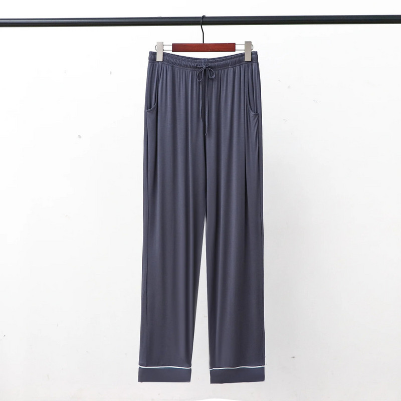 Modalne muške pidžame hlače Kućna odjeća Široka velika veličina Ležerne glatke i udobne hlače s dubokim džepovima Pidžama hlače