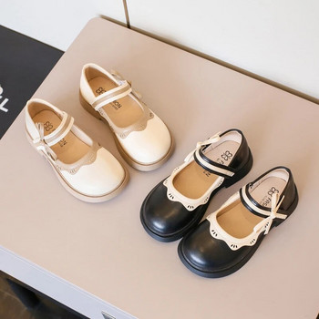 Κοριτσίστικα παπούτσια Princess 2023 Άνοιξη Φθινόπωρο Νέα Μικρά Δερμάτινα Παπούτσια Βρεφική Μόδα Παιδικά Παπούτσια Μοκασίνι Χρώμα που ταιριάζουν Δαντέλα Κομψό