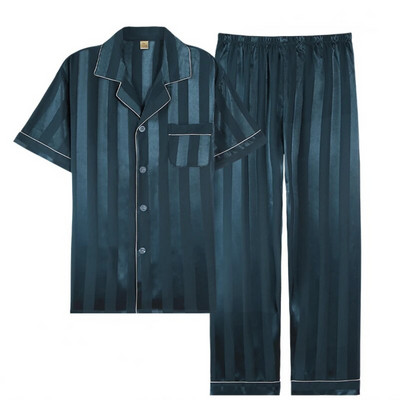 Miegoti drabužiai Vyriški pižamos Vyriški kelnės ilgomis rankovėmis ir trumpomis rankovėmis šortai Vyriški pižama miegui Vyriški ploni šilkiniai pižamos vyriški komplektai