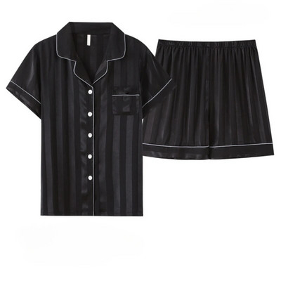 Miegoti drabužiai Vyriški pižamos Vyriški kelnės ilgomis rankovėmis ir trumpomis rankovėmis šortai Vyriški pižama miegui Vyriški ploni šilkiniai pižamos vyriški komplektai