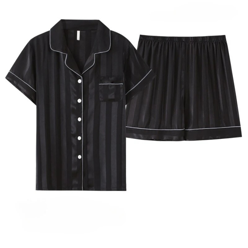 Miegoti drabužiai Vyriški pižamos Vyriški kelnės ilgomis rankovėmis ir trumpomis rankovėmis šortai Vyriški pižama miegui Vyriški ploni šilkiniai pižamos vyriški komplektai