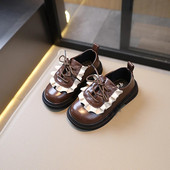 Mood Kids Lolita Britain Style Tudengid Tüdrukud Nahkjalatsid 2023 Kevad-Sügis Väike printsess vabaajajalatsid Drop Shipping PU