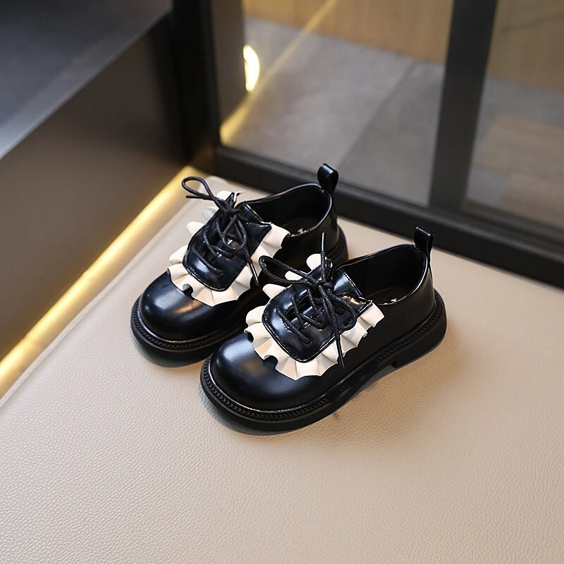 Mood Kids Lolita Britain Style Tudengid Tüdrukud Nahkjalatsid 2023 Kevad-Sügis Väike printsess vabaajajalatsid Drop Shipping PU