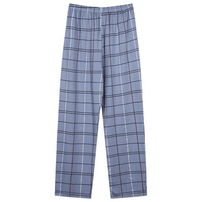 pantaloni lungi în carouri pentru bărbați amenajarea casei pantaloni de pijama casual pijamale bărbați tricot bumbac partea de jos pentru a dormi acasă îmbrăcăminte mari 3XL