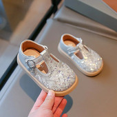 Djeca Mary Janes za svadbene revije 2023. Cipele sa kamenčićima Slatke cipele za djevojčice Cipele s T-remenom za malu djevojčicu Proljetno novo PU