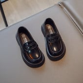 Školske uniforme UK Cipele 2023. Nove, bez ukrasa, jednostavne, neklizajuće, dječje mokasine s okruglim prstima, korejske PU dječje ležerne cipele