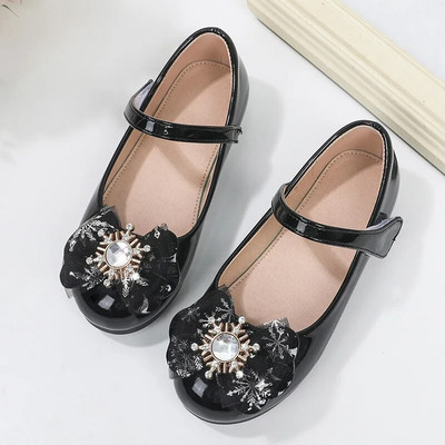 2023. Nove mekane cipele za princeze Snježna dječja moda Mary Janes za svadbene revije PU dječje svestrane kožne cipele na kuku i petlju