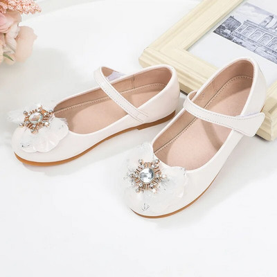 2023. Nove mekane cipele za princeze Snježna dječja moda Mary Janes za svadbene revije PU dječje svestrane kožne cipele na kuku i petlju