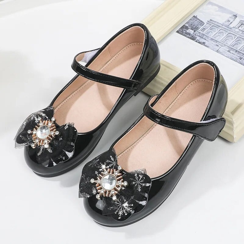 2023. Nove mekane cipele za princeze Snježna dječja moda Mary Janes za svadbene revije PU dječje svestrane kožne cipele na kuku i petlju