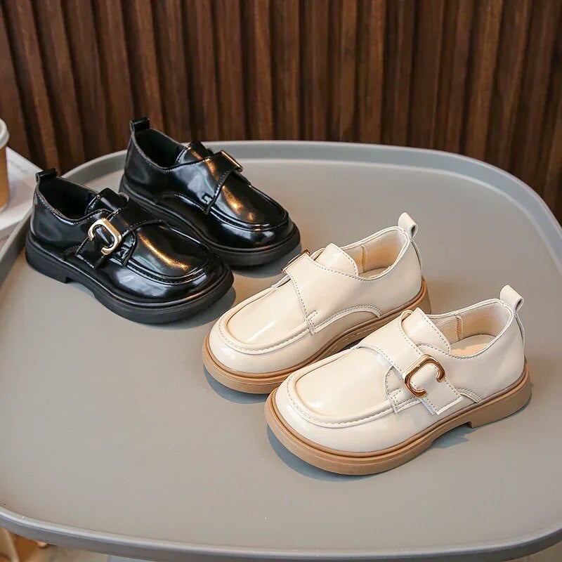 Modne cipele za djevojčice, ležerne cipele, dječje kožne cipele, školske uniforme u Velikoj Britaniji, svestrane crne dječje mokasine za dječake, korejski stil, PU