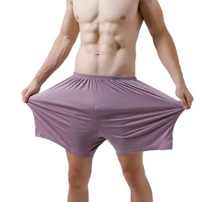 Pludmalē elpojošs guļošs vīrietis Vīriešu vīriešu apakšpuses brīvas bikses mājas apģērba šorti miega kokvilnas viduklis Cieti elastīgi īsi vasaras šorti