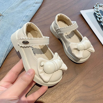 2023 Παπούτσια για μικρά παιδιά Φιόγκος για κορίτσια Άνοιξη φθινόπωρο Νέα μόδα Παιδικά παπούτσια Κορεατικού στυλ Αντιολισθητικά παιδικά καθημερινά παπούτσια Shallow Loafers PU