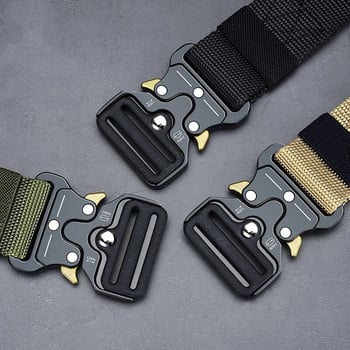 Ανδρικά Belt Army Outdoor Hunting Tactical Multifunction Combat Survival Υψηλής ποιότητας καμβάς Marine Corps For Nylon Male Luxury