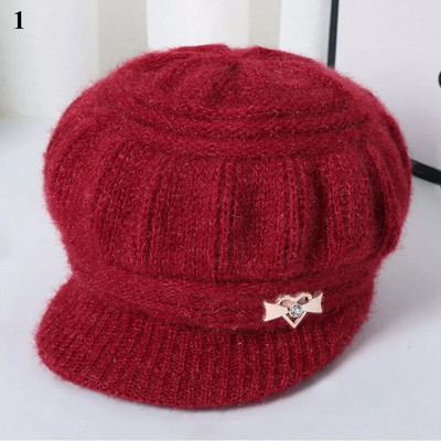 Χειμερινό καπέλο Coral Fleece Beanies Γυναικείο πλεκτό καπέλο κασκόλ Keep ζεστό Μάλλινο πλεκτό καπέλο Κορυφή Καπέλα διπλής στρώσης Καπέλα προστασίας