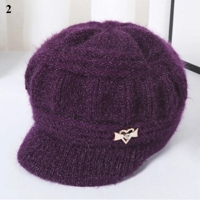 Χειμερινό καπέλο Coral Fleece Beanies Γυναικείο πλεκτό καπέλο κασκόλ Keep ζεστό Μάλλινο πλεκτό καπέλο Κορυφή Καπέλα διπλής στρώσης Καπέλα προστασίας
