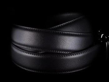 No Buckle Designer Ανδρικές Ζώνες Σώμα 3,5cm Φαρδύ Σπλιτ Δέρμα Υψηλής Ποιότητας Ανδρική Αυτόματη Ζώνη Ανδρικά αξεσουάρ δέρμα φιδιού 125cm 120