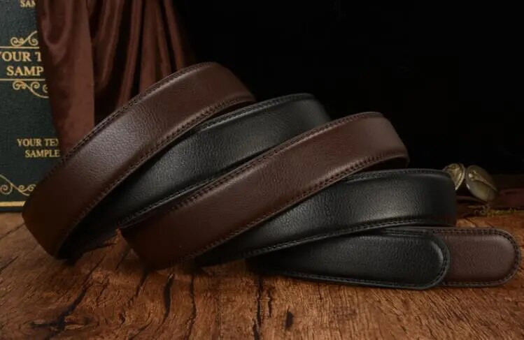 Lukuta disaineri meeste rihmad, keha 3,5 cm lai lõhustatud nahk, kvaliteetne meeste automaatrihm meeste aksessuaarid ussinahk 125 cm 120