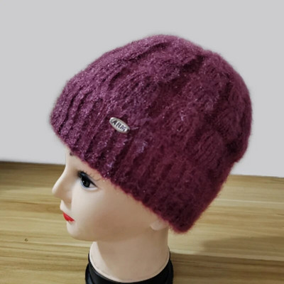 Elegantna zimska pletena kapa Ženska i baršunasta pletena kapa sa šilterima za žene, mame, bake, kape, jesenske modne kape s kapama