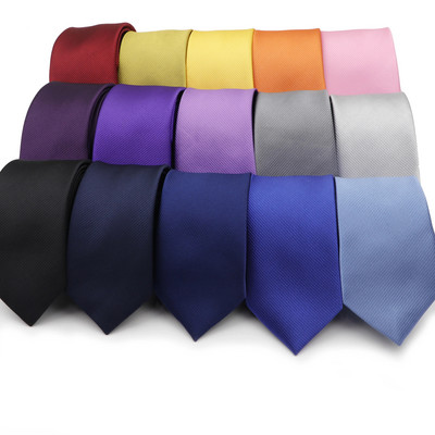 Вратовръзка за мъже Официални тесни вратовръзки Класически мъжки плътни цветни сватбени вратовръзки 2,5 инча Младоженец Джентълмен Тесен gravata