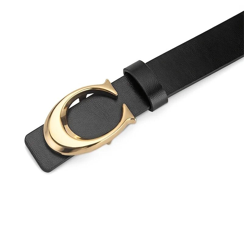 Sieviešu moderna C formas sprādzes plānā josta, Street Trend džinsu jostu var izmantot kā dāvanu māmiņām un draudzenēm