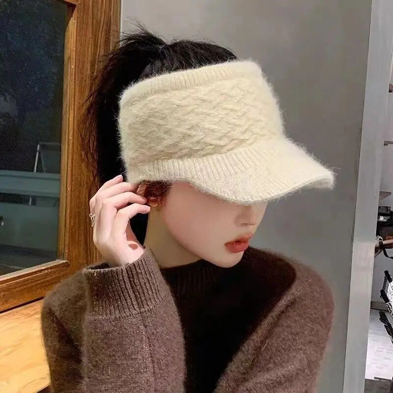 Sieviešu cepure 2023. gada jauna mode, rudens, ziema, silti, tukši augšējie vizieri, kasešu sieviešu sieviešu sporta skriešana ar augstu zirgaste beisbola cepures