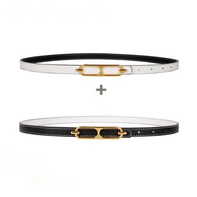 Naiste mood metsik Kahepoolsed kahevärvilised rõivad, mis sobivad kaunistatud teksadest ülikond, lihtne koppvöö