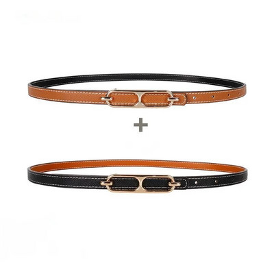 Naiste mood metsik Kahepoolsed kahevärvilised rõivad, mis sobivad kaunistatud teksadest ülikond, lihtne koppvöö