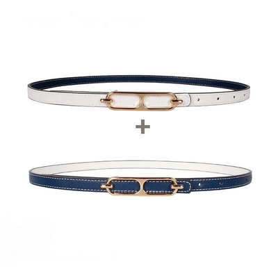 Naiste mood metsik Kahepoolsed kahevärvilised rõivad, mis sobivad kaunistatud teksadest ülikond, lihtne koppvöö