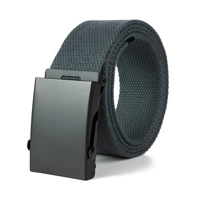 Naujas aukštos kokybės drobinis nailono pynimo diržas vyrams Džinsų diržai Metaliniai ritininiai prabangūs automatiniai sagtys dirželiai juosmens lauko sportui