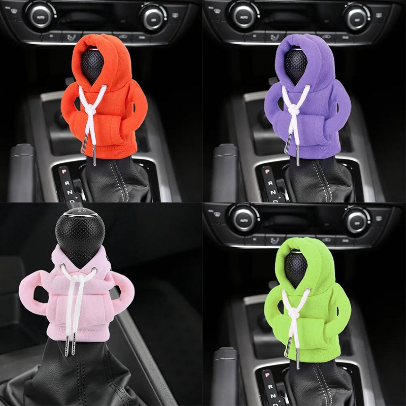 Hoodie auto Navlaka za ručku mjenjača Modna ručka mjenjača Ručica mjenjača Ukrasna navlaka za majicu s kapuljačom Dodaci za interijer automobila