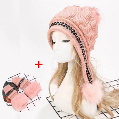 Panama ženski jesenski i zimski pleteni vuneni pulover Hladna kapa Modna topla zadebljana Baotou kapa otporna na vjetar H147