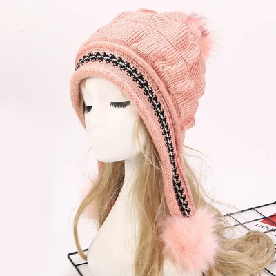 Panama ženski jesenski i zimski pleteni vuneni pulover Hladna kapa Modna topla zadebljana Baotou kapa otporna na vjetar H147