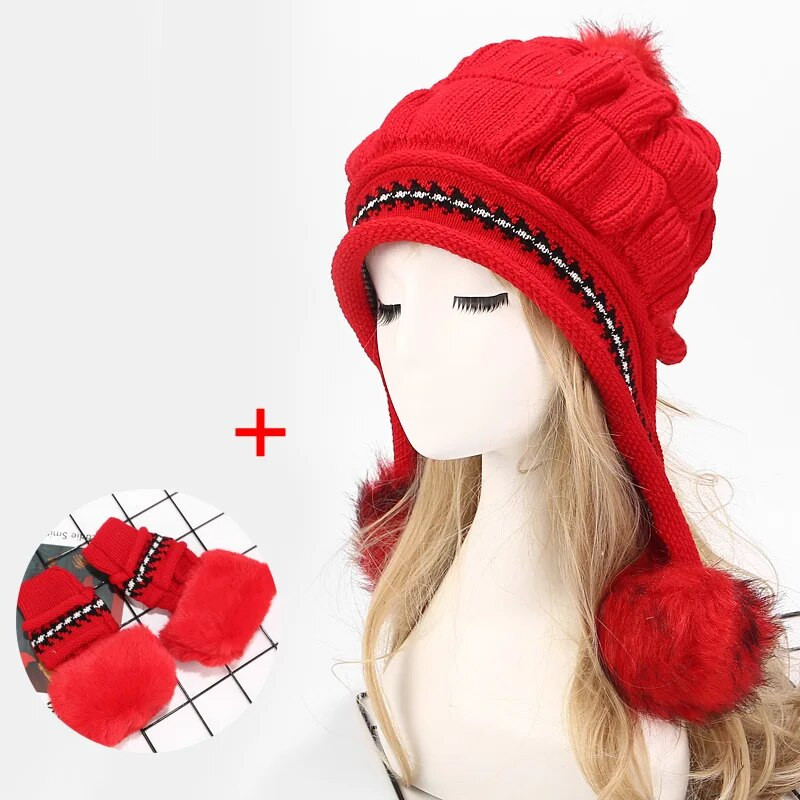 Panama ženski jesenski i zimski pleteni vuneni pulover Hladna kapa Modna topla zadebljana Baotou kapa otporna na vjetar H147