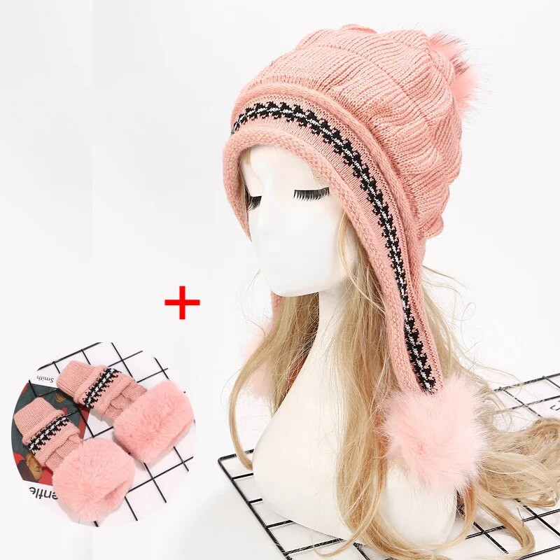 Panama ženski jesenski i zimski pleteni vuneni pulover Hladna kapa Modna topla zadebljana Baotou kapa otporna na vjetar H147