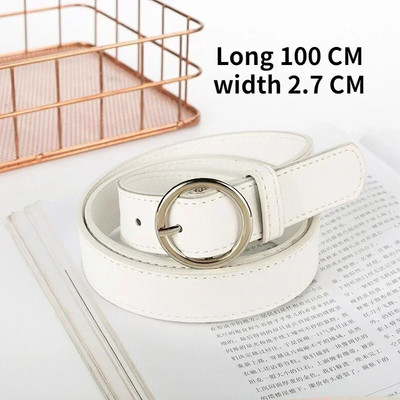 PU kožni remen za žene Traperice s četvrtastom kopčom i kopčom Crni remen Chic Luksuzni brend Ženski vintage remen Ženski pojas