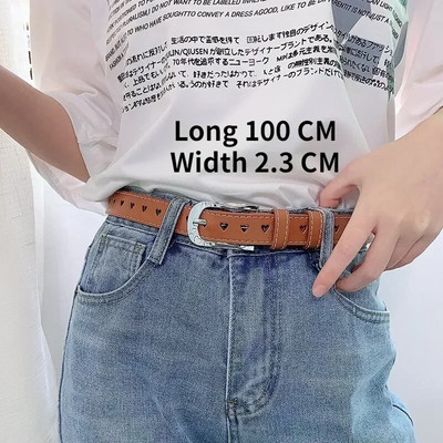 PU kožni remen za žene Traperice s četvrtastom kopčom i kopčom Crni remen Chic Luksuzni brend Ženski vintage remen Ženski pojas