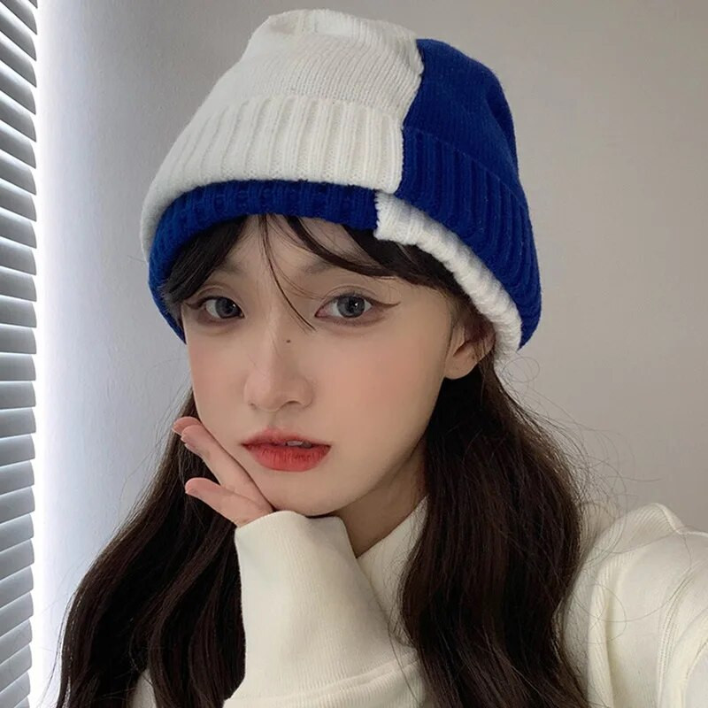 Panama meeste ja naiste silmkoeline villane värviga sobiv pulover Talve külmamüts, mood õues soojamüts H69