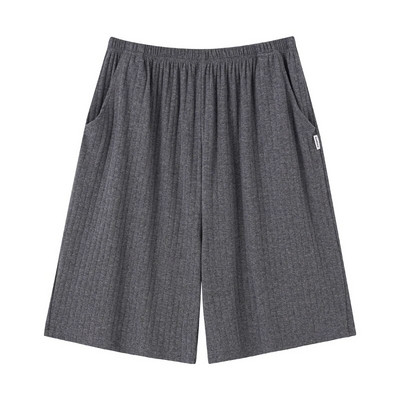 Letné pevné pyžamové nohavice Pánske pyžamové oblečenie Ležérne nohavice Pánske spacie šortky Voľné pohodlné modálne bavlnené spacie nohavice 5XL