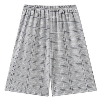 Letné pevné pyžamové nohavice Pánske pyžamové oblečenie Ležérne nohavice Pánske spacie šortky Voľné pohodlné modálne bavlnené spacie nohavice 5XL