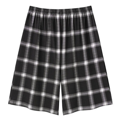 Letné pevné pyžamové nohavice Pánske pyžamové oblečenie Ležérne nohavice Pánske spacie šortky Voľné pohodlné modálne bavlnené spacie nohavice 5XL