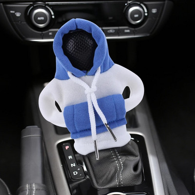 „Hoodie“ automobilio pavarų dėžės automobilio perjungimo svirties dangtelis „Mada“ pavarų rankenėlė pavarų svirties dekoratyvinis dangtelis „Manual Gear“ megztinio keitimo svirties dangtelis